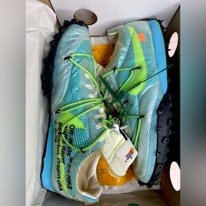 Nike X Off White waffle racer Sneaker vivid Sky Blue Green New men US 14